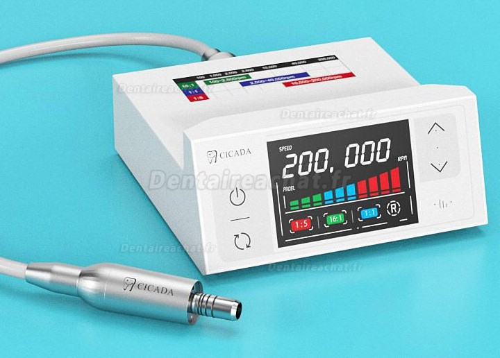 Moteur électrique sans balais CICADA E-Type dentaire avce lumiere